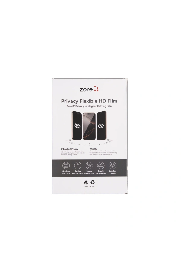 Zore Basic Model TPU Privacy Hayalet Ekran Koruyucu 196mm x 125mm 50 Adet