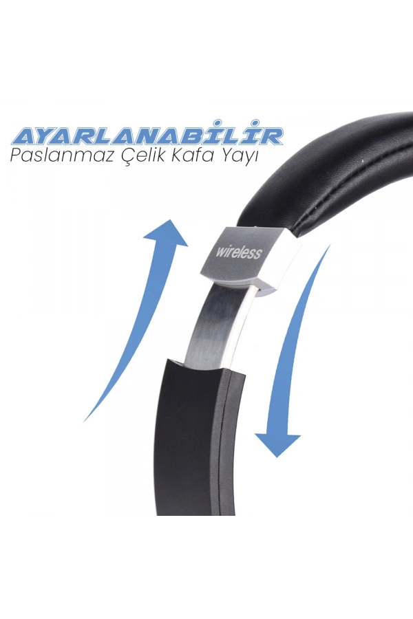 Zore BT850 Ayarlanabilir ve Katlanabilir 90 Derece Dönebilen Kulak Üstü Bluetooth Kulaklık