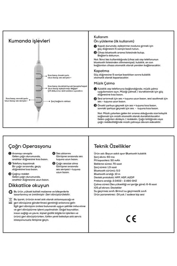 Zore BTK-ZR58 Konfor Serisi Bluetooth Kulaklık