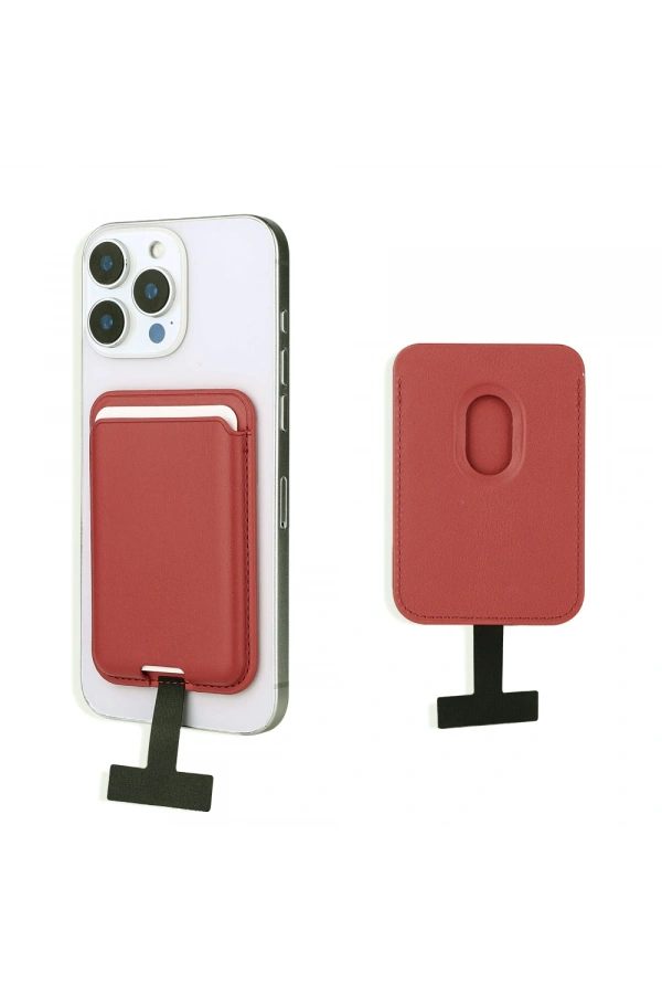 Zore CRD-09 Dahili Şarj Soket Aparatlı Magnetik PU Deri Kartlık
