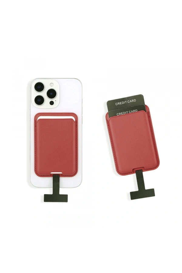 Zore CRD-09 Dahili Şarj Soket Aparatlı Magnetik PU Deri Kartlık