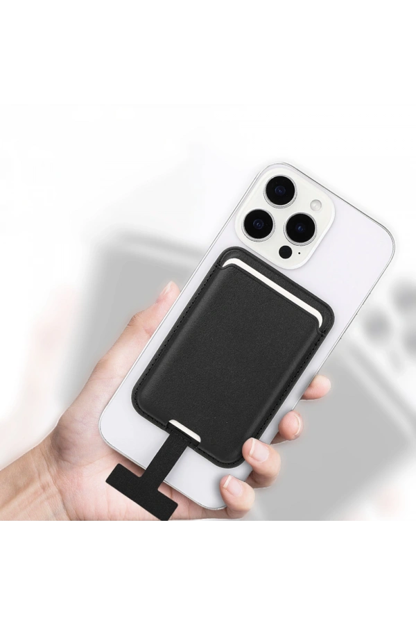 Zore CRD-09 Dahili Şarj Soket Aparatlı Magnetik PU Deri Kartlık