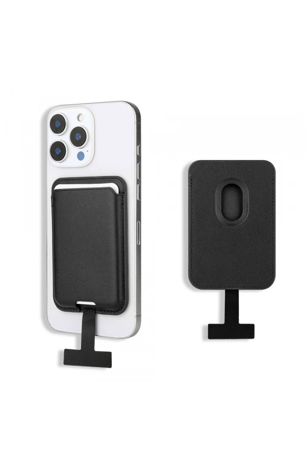Zore CRD-09 Dahili Şarj Soket Aparatlı Magnetik PU Deri Kartlık