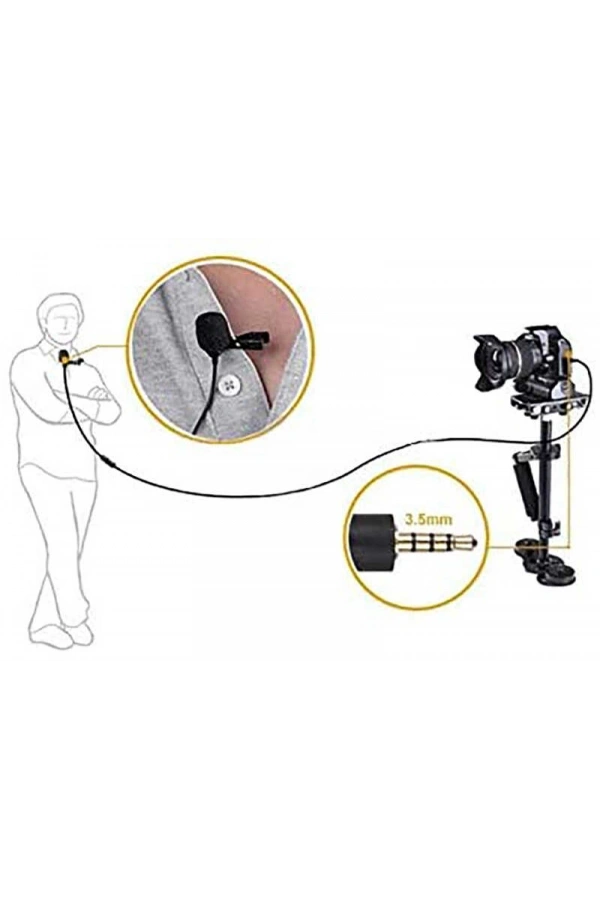 Zore DC-C1 Canlı Yayın Yaka Mikrofon