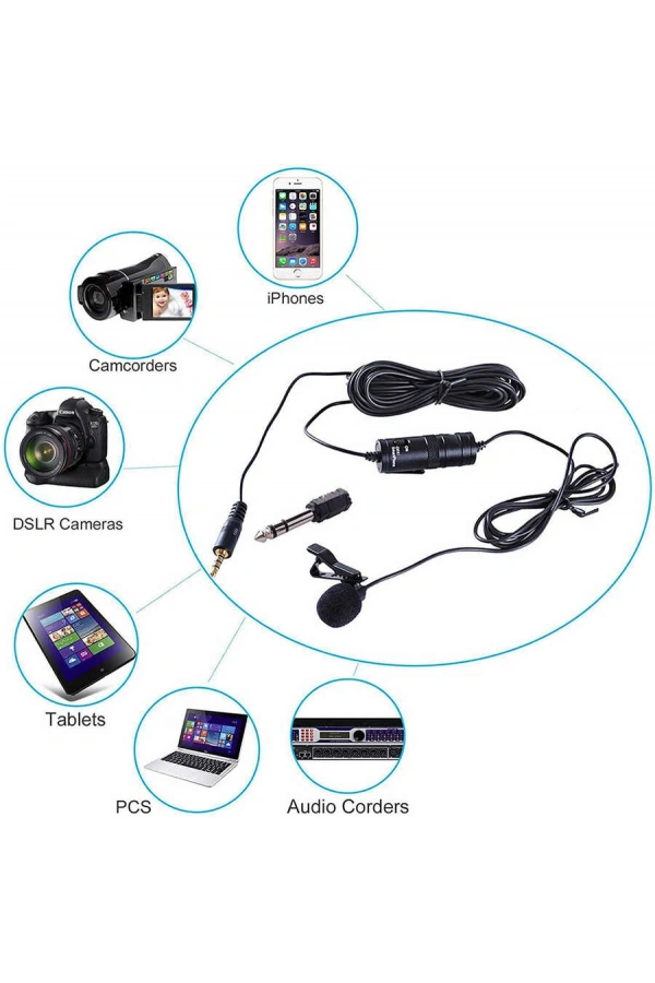 Zore DC-C1 Canlı Yayın Yaka Mikrofon