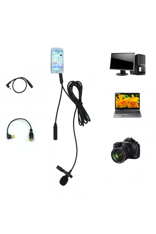 Zore DC-C5 Canlı Yayın Yaka Mikrofon