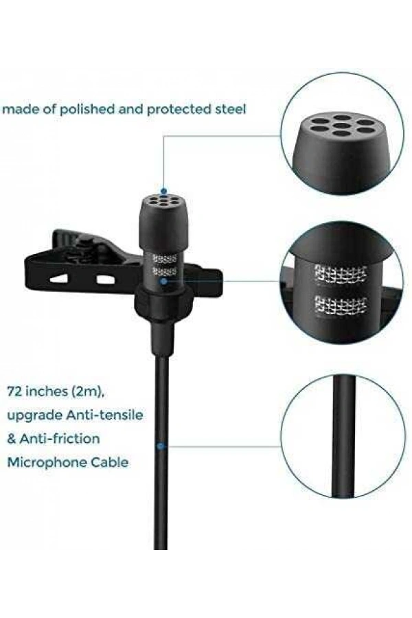 Zore DC-C5 Canlı Yayın Yaka Mikrofon