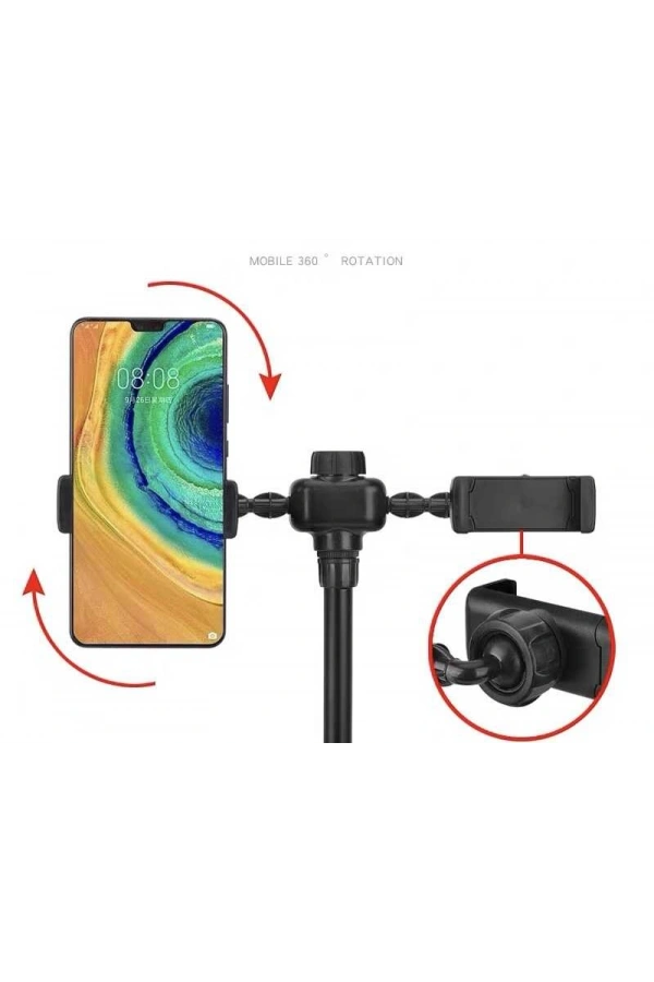 Zore Dual Big Light Işıklı Telefon Tutucu 16 cm Ring Light