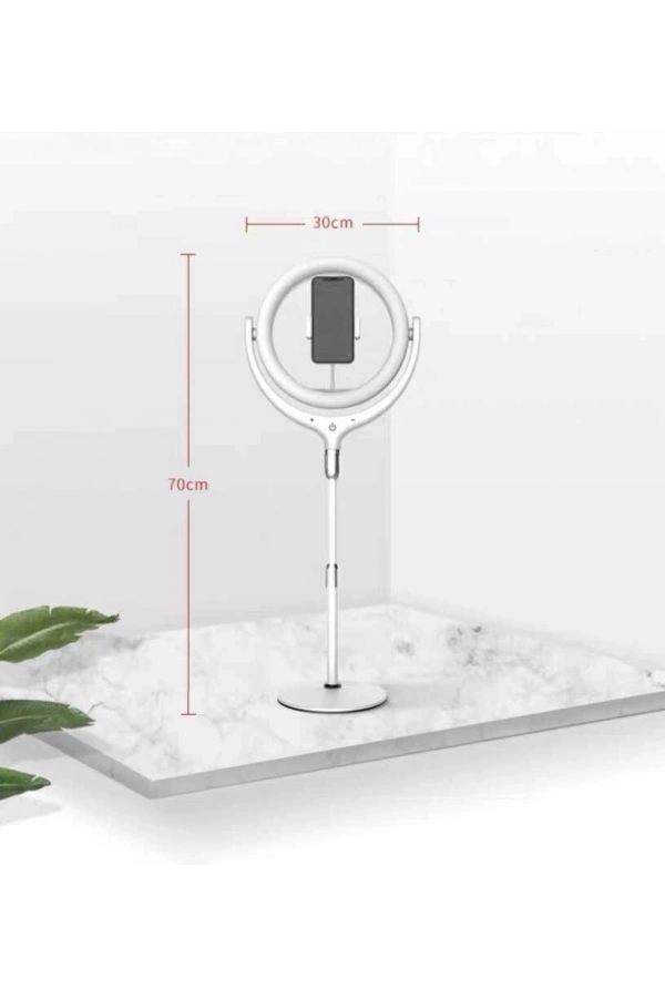 Zore F-537 30 Cm Işıklı Telefon Tutucu Ring Light