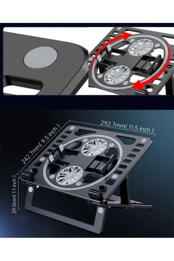 Zore HZ-01 Soğutucu Fanlı Laptop Standı