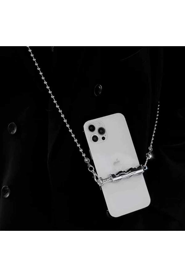 Zore İP03 Cep Telefonu Boyun Askısı Metal Zincir