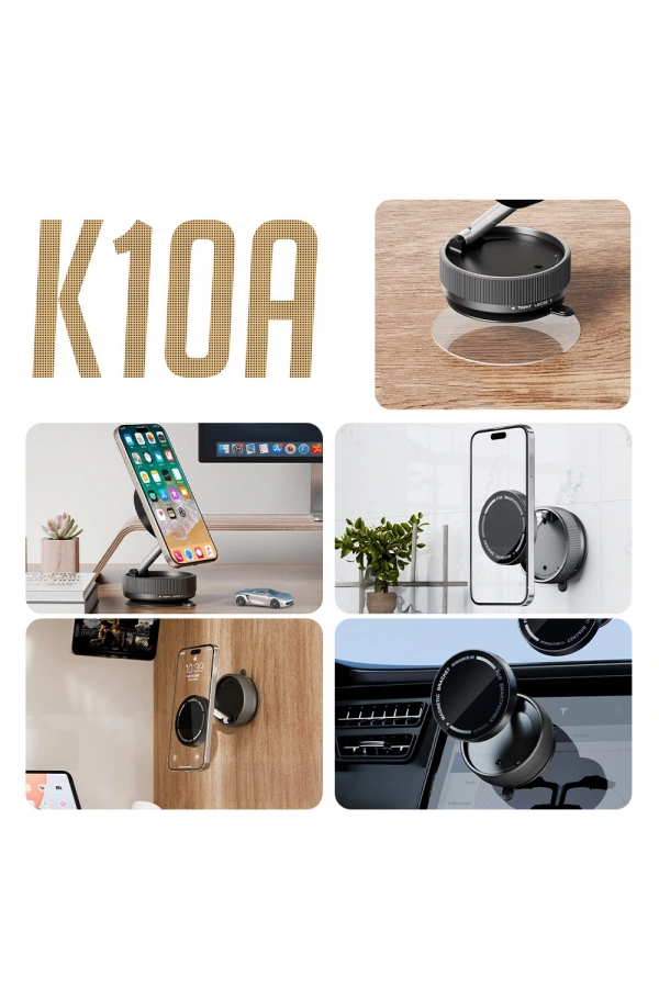 Zore K10A Vakum Özellikli Magnetik Telefon Tutucu