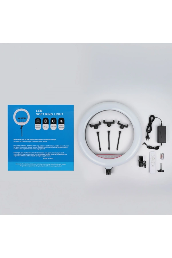 Zore LJJ18 RGB Light 45cm Işıklı Telefon Tutucu Ring Light