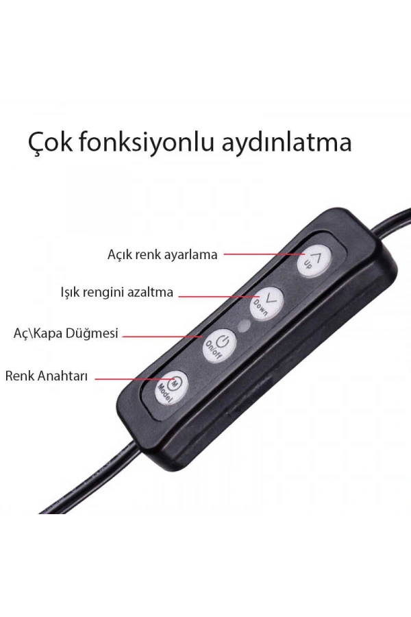 Zore M20 Işıklı Telefon Tutucu Ring Light