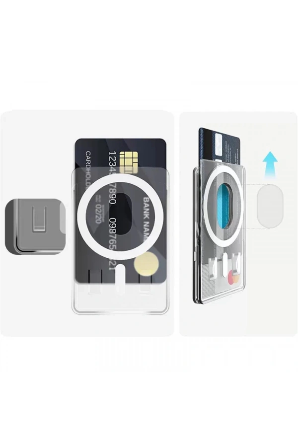 Zore Magnetik Cardsafe Transparan Kartlık