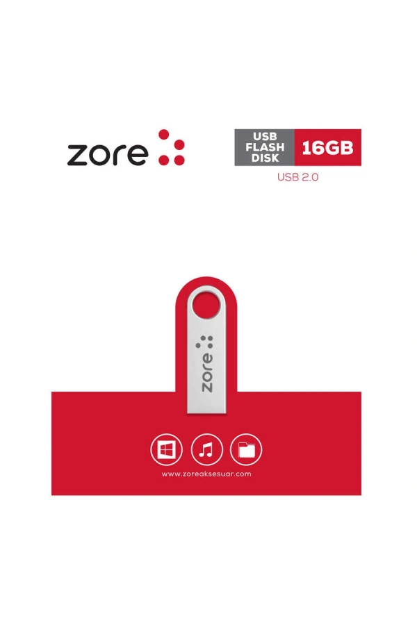 Zore Metal USB Flash Disk 16GB
