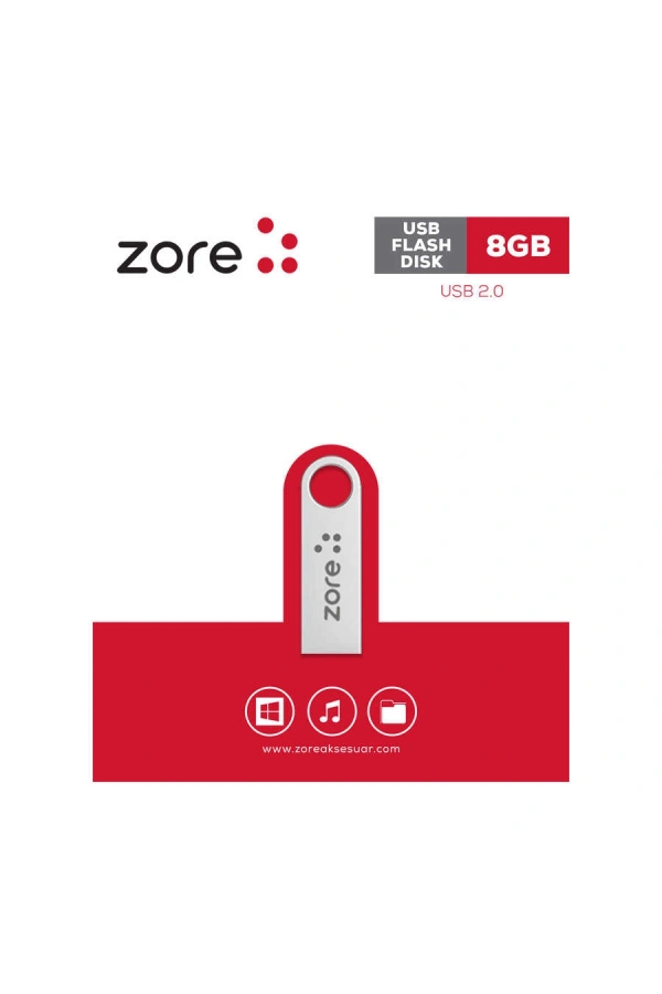 Zore Metal USB Flash Disk 8GB