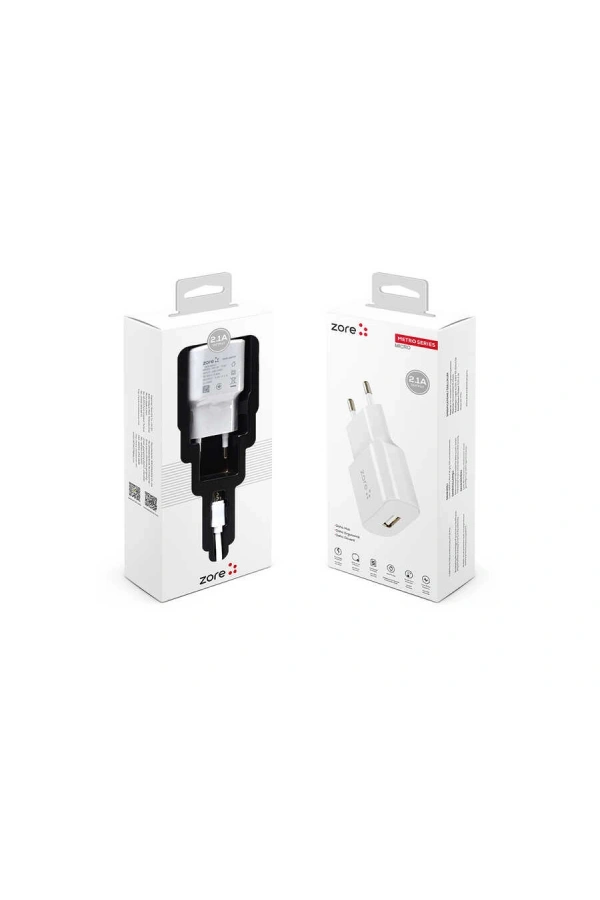 Zore Metro Serisi ZR-TC01 Micro 2 in 1 Şarj Seti