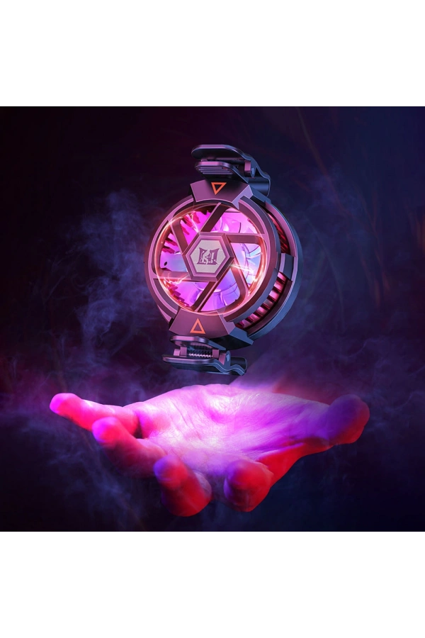 Zore N5 Magnetik Yapıştırmalı 10W TEC Soğutma Sistemli RGB Işıklı Telefon Soğutucu Fan