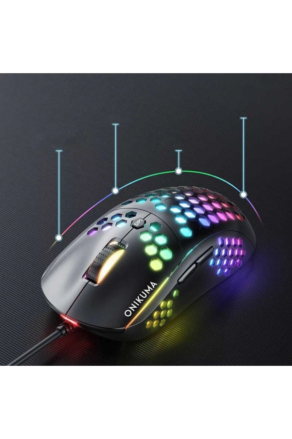 Zore Onikuma CW903 RGB Oyuncu Mouse