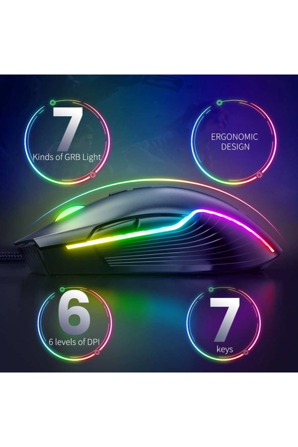 Zore Onikuma CW905 RGB Oyuncu Mouse
