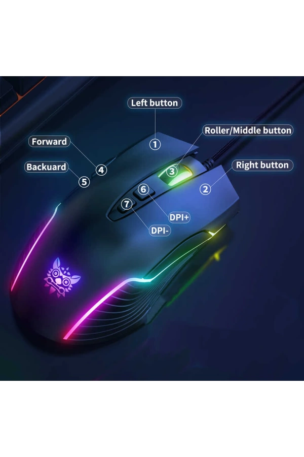 Zore Onikuma CW905 RGB Oyuncu Mouse