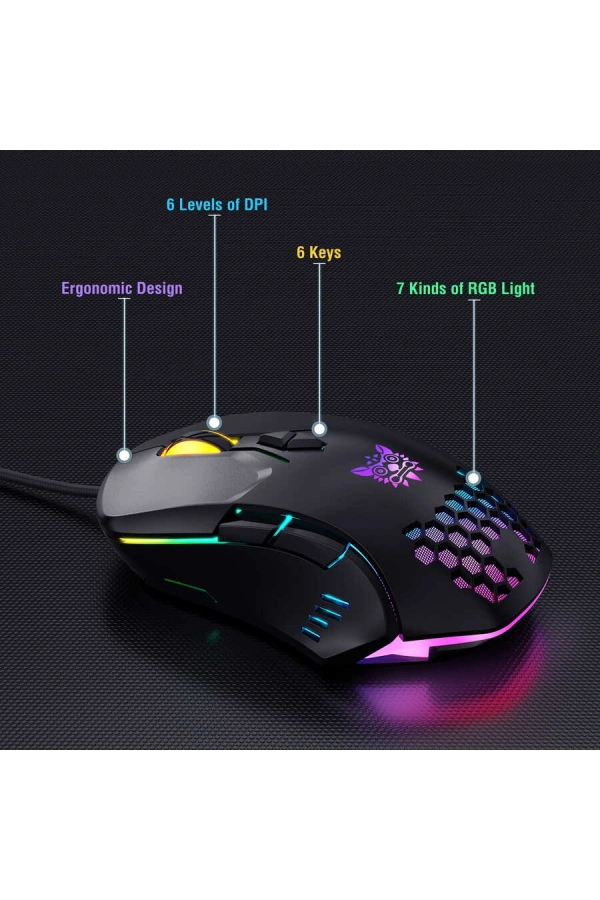 Zore Onikuma G21 RGB Oyuncu Klavye Mouse Seti