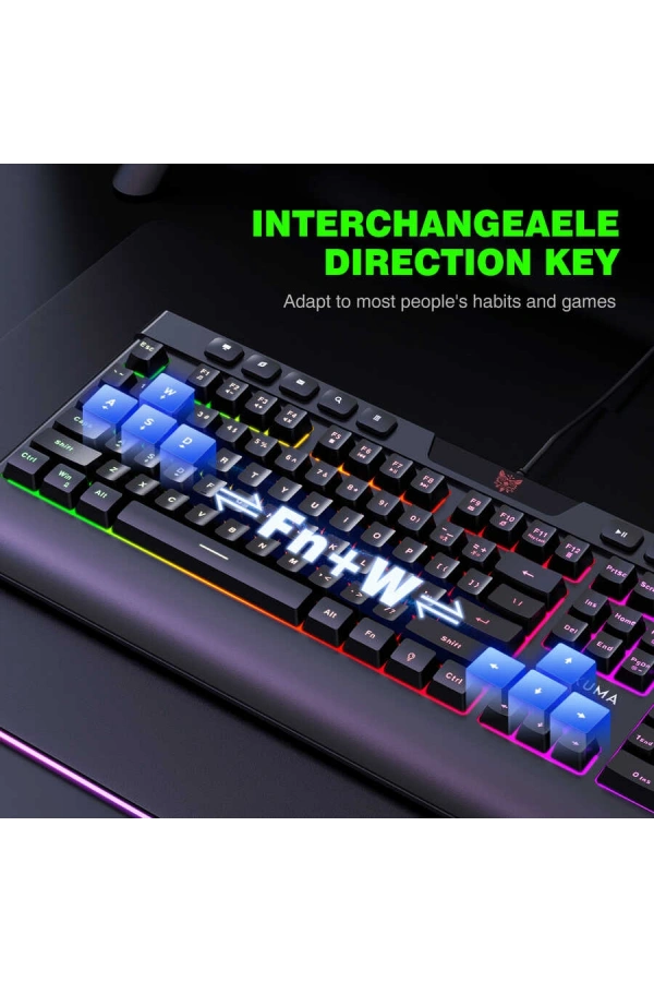 Zore Onikuma G21 RGB Oyuncu Klavye Mouse Seti