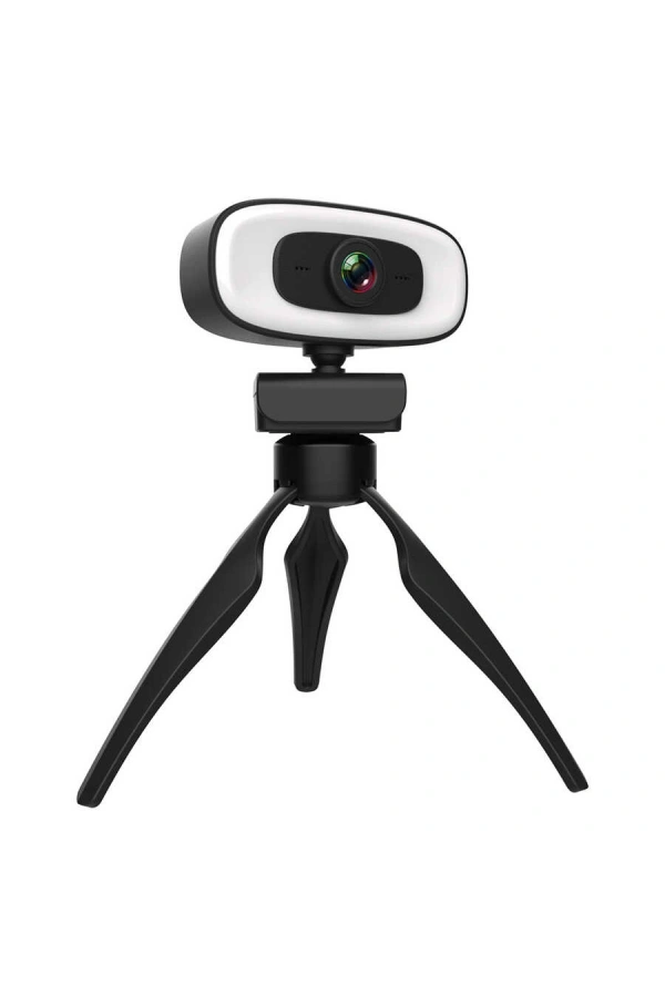 Zore PC-10 2K HD Görüntü Kaliteli Mikrofonlu Işıklı Tak Çalıştır Webcam