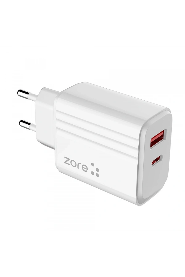 Zore Play Serisi PL05 Lightning 2in1 Seyahat Şarj Aleti 20W