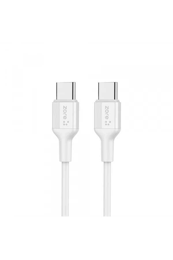 Zore Play Serisi PL07 Type-C to Type-C 2in1 PD Seyahat Şarj Aleti 20W