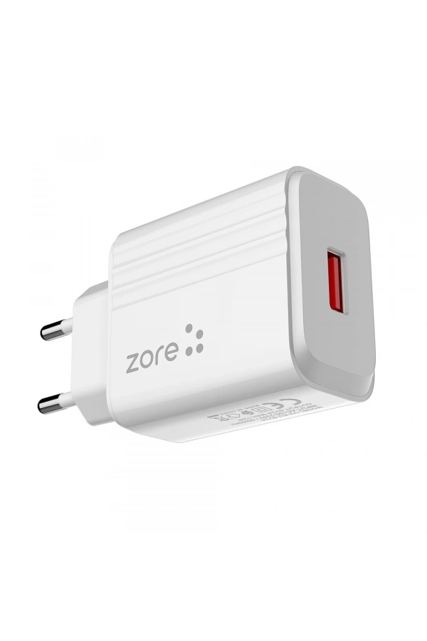 Zore Play Serisi PL1 Lightning 2in1 Seyahat Şarj Aleti 12W