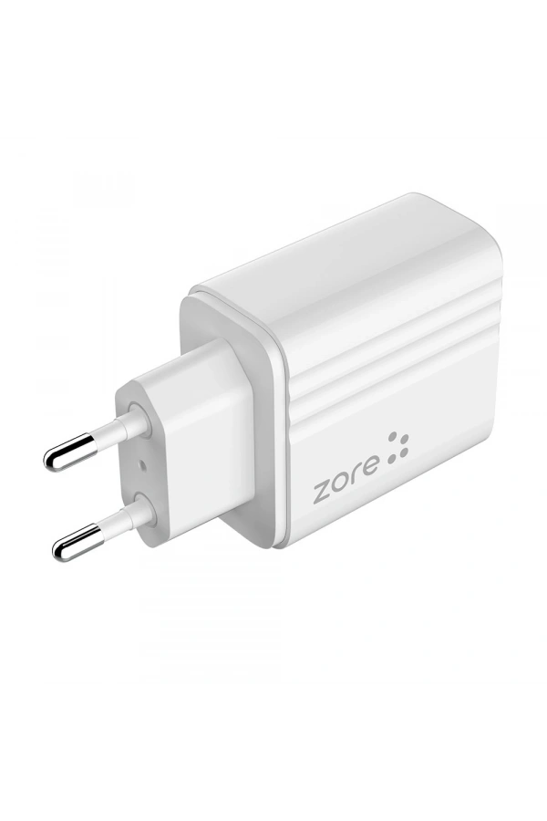 Zore Play Serisi PL1 Type-C 2in1 Seyahat Şarj Aleti 12W
