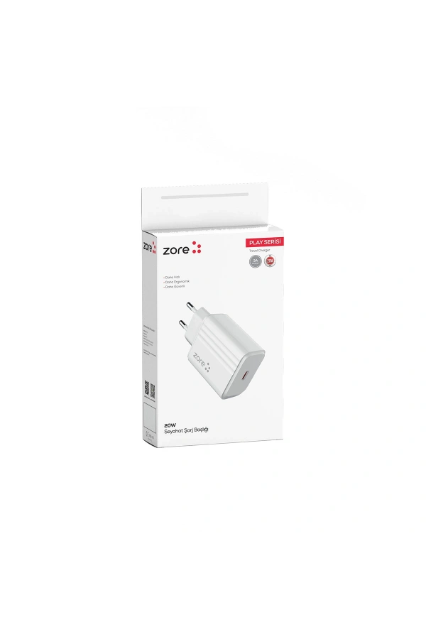 Zore Play Serisi PL2 20W PD Seyahat Şarj Aleti