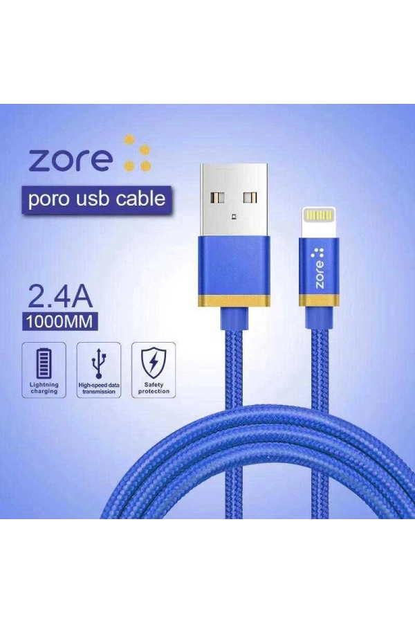 Zore Poro Lightning Usb Kablo 1M