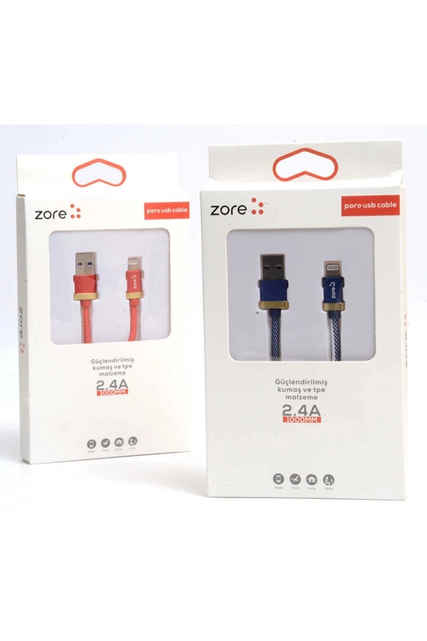 Zore Poro Lightning Usb Kablo 1M