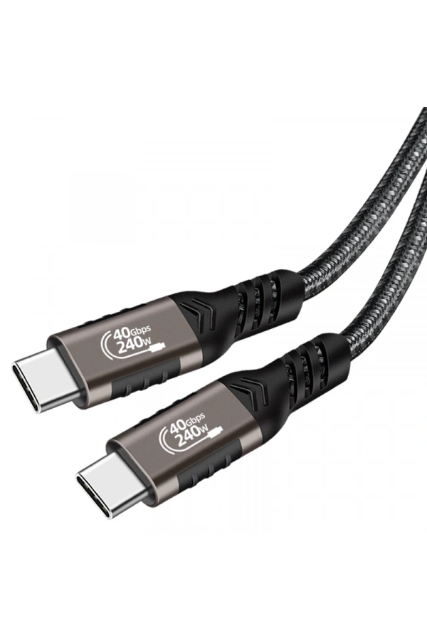 Zore QG01 Type-C to Type-C USB4 PD Data Kablosu 240W 40Gbps 8K@60Hz 0.5 Metre