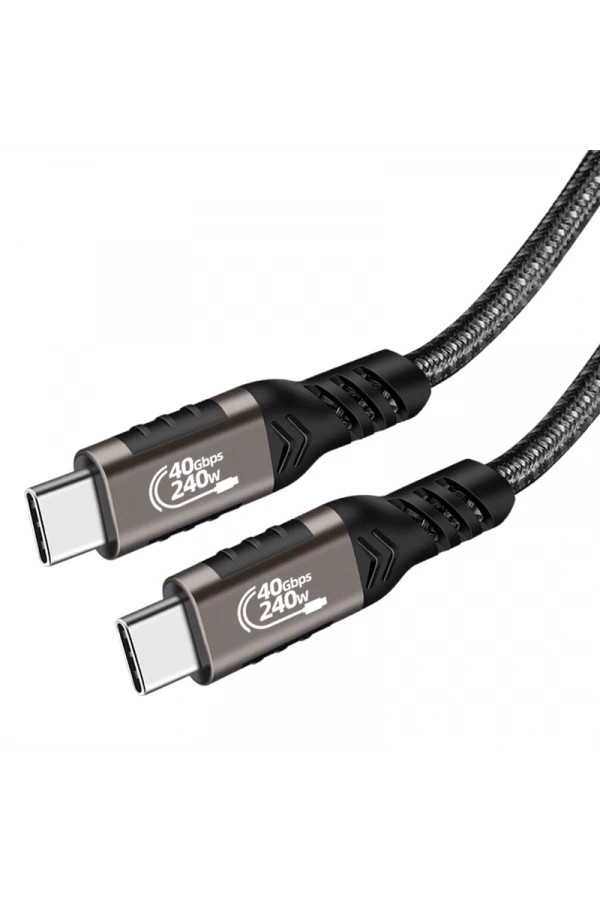Zore QG01 Type-C to Type-C USB4 PD Data Kablosu 240W 40Gbps 8K@60Hz 0.5 Metre