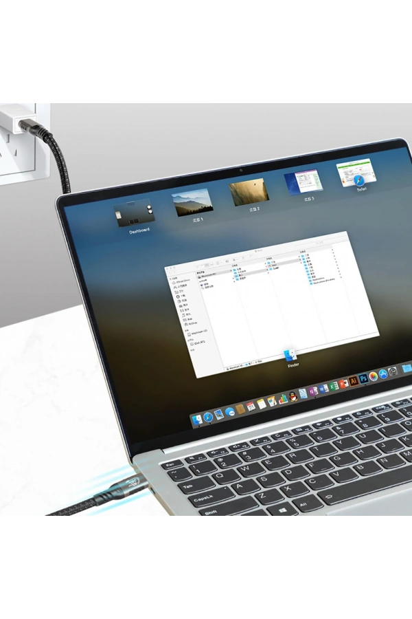 Zore QG01 Type-C to Type-C USB4 PD Data Kablosu 240W 40Gbps 8K@60Hz 0.5 Metre