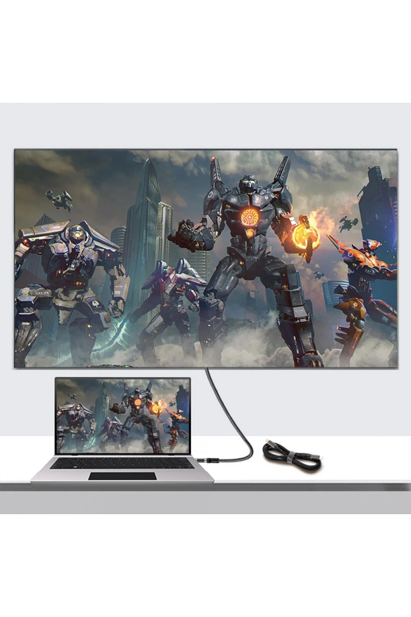 Zore QG01 Type-C to Type-C USB4 PD Data Kablosu 240W 40Gbps 8K@60Hz 1 Metre