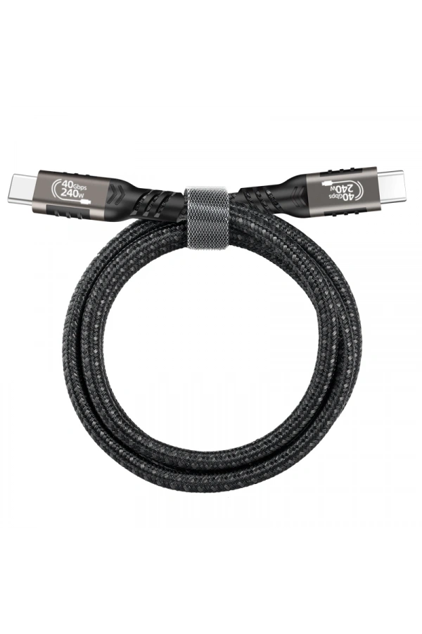 Zore QG01 Type-C to Type-C USB4 PD Data Kablosu 240W 40Gbps 8K@60Hz 1 Metre