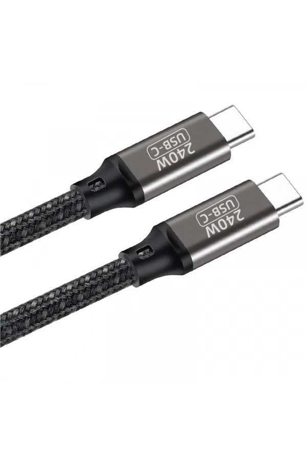 Zore QG02 Type-C to Type-C PD3.1 Data Kablosu 240W 480Mbps 0.5 Metre