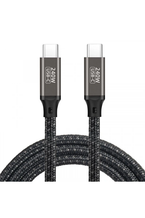 Zore QG02 Type-C to Type-C PD3.1 Data Kablosu 240W 480Mbps 1.5 Metre