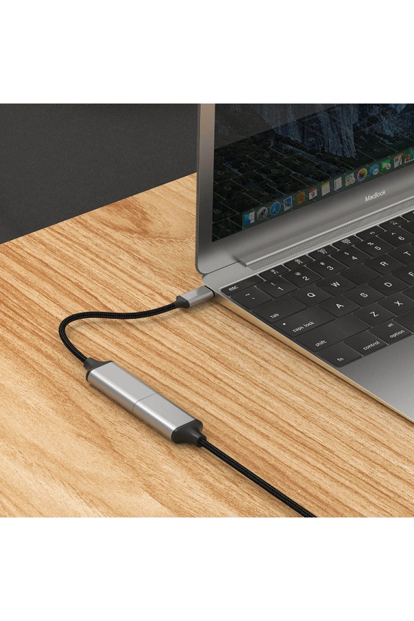 Zore QG05 8K 60 Hz Görüntü Kalitesi Type-C to HDMI Dönüştürücü 15cm