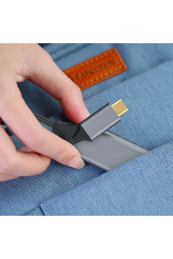 Zore QG05 8K 60 Hz Görüntü Kalitesi Type-C to HDMI Dönüştürücü 15cm