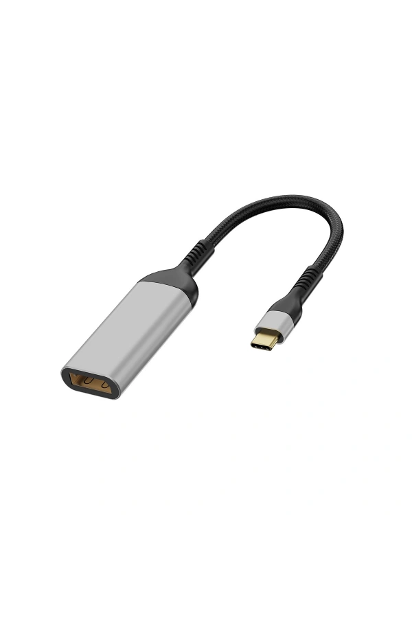 Zore QG07 8K 60 Hz Görüntü Kalitesi Type-C to Display Port Dönüştürücü 15cm