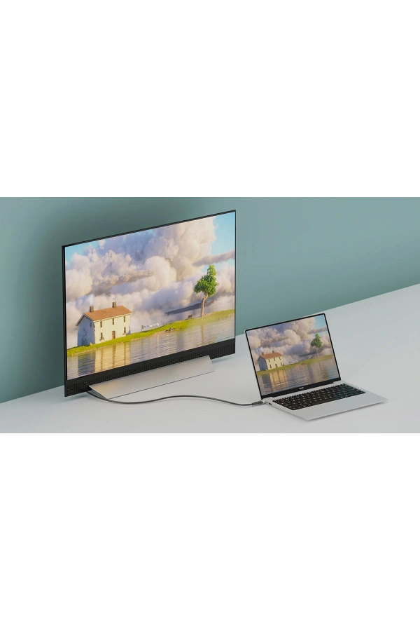 Zore QG08 8K 60 Hz Görüntü Kalitesi Type-C to Display Port Kablo 1.8m