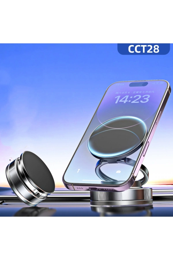 Zore T28 Vakum Özellikli 360 Derece Dönebilen Magnetik Telefon Tutucu