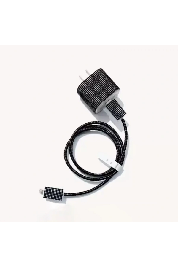 Zore Taşlı Şarj Aleti Koruyucu 4in1 Set