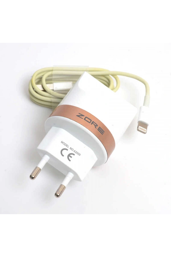 Zore Tiger 2000 Mah 2 in 1 Lightning Ev Şarj Seti